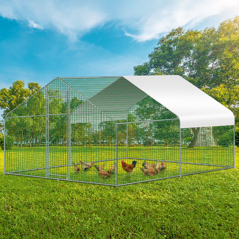 Chicken Coop Spire Walk-in Cage 12.8x9.8x6.5 ft - Pets R Family