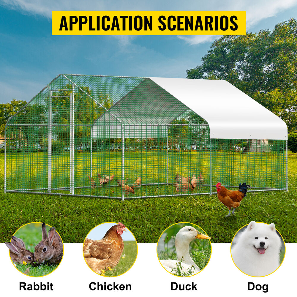 Chicken Coop Spire Walk-in Cage 12.8x9.8x6.5 ft - Pets R Family