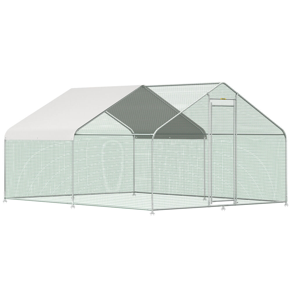 Chicken Coop Spire Walk-in Cage 12.8x9.8x6.5 ft - Pets R Family