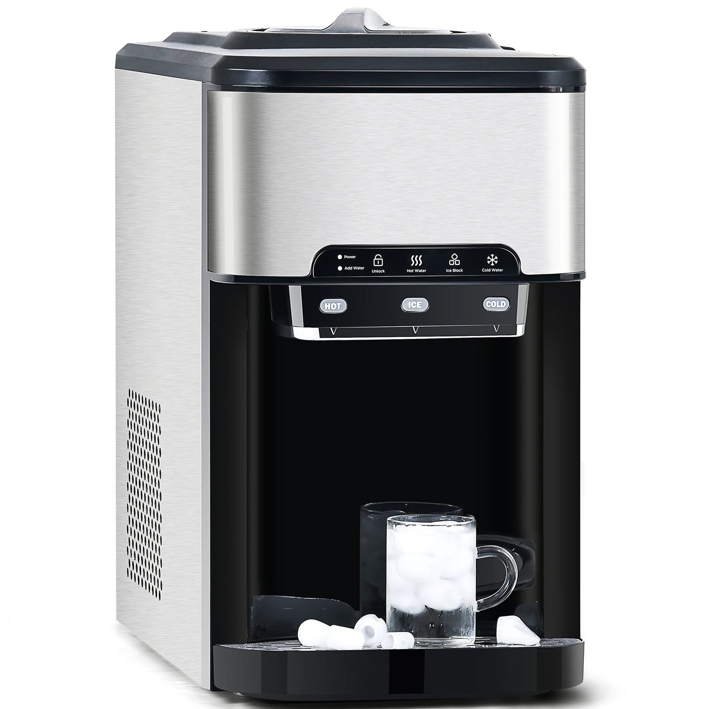 3 in 1 Water Dispenser with Ice Maker Countertop