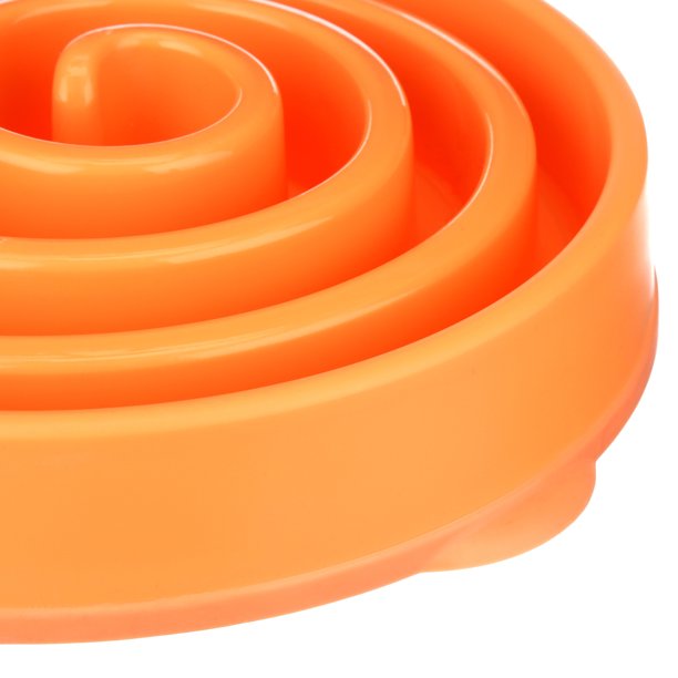Dog Bowl Slow Feeder Orange Large