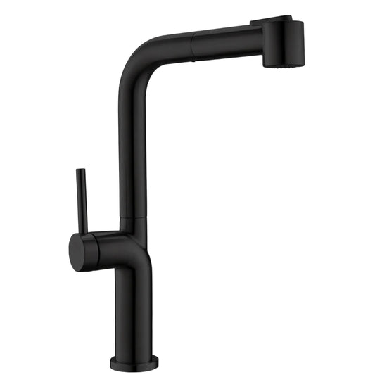Kitchen Faucet Pull Out Single Handle in Matte Black