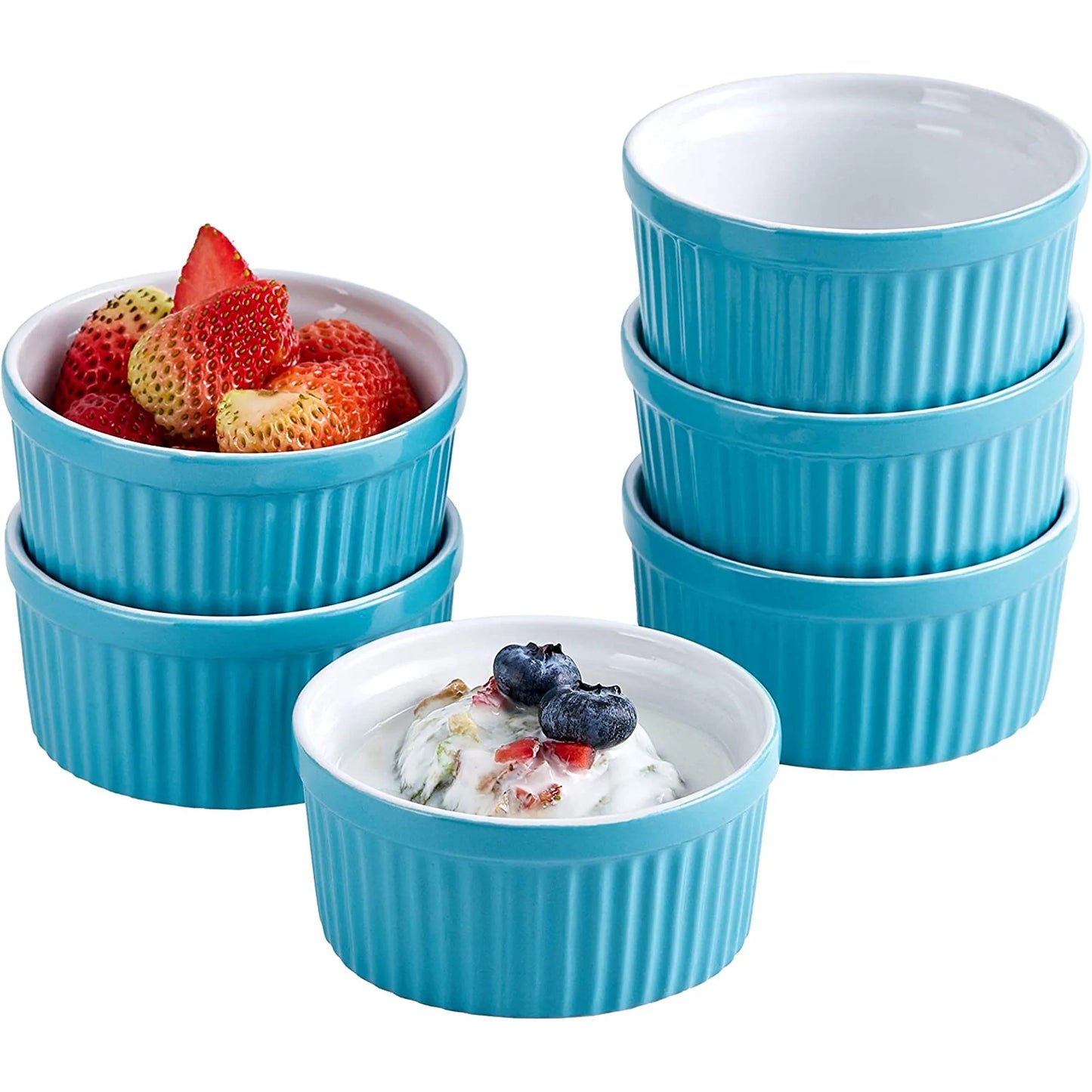 Ceramic Ramekins Souffle 4 Ounce For Souffle Creme