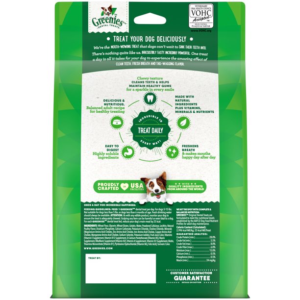 Dental Dog Treats Original Large 12 Oz 8 Treats