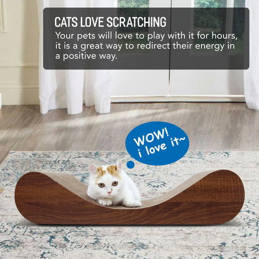 Pet Bed Scratcher Cardboard in Brown