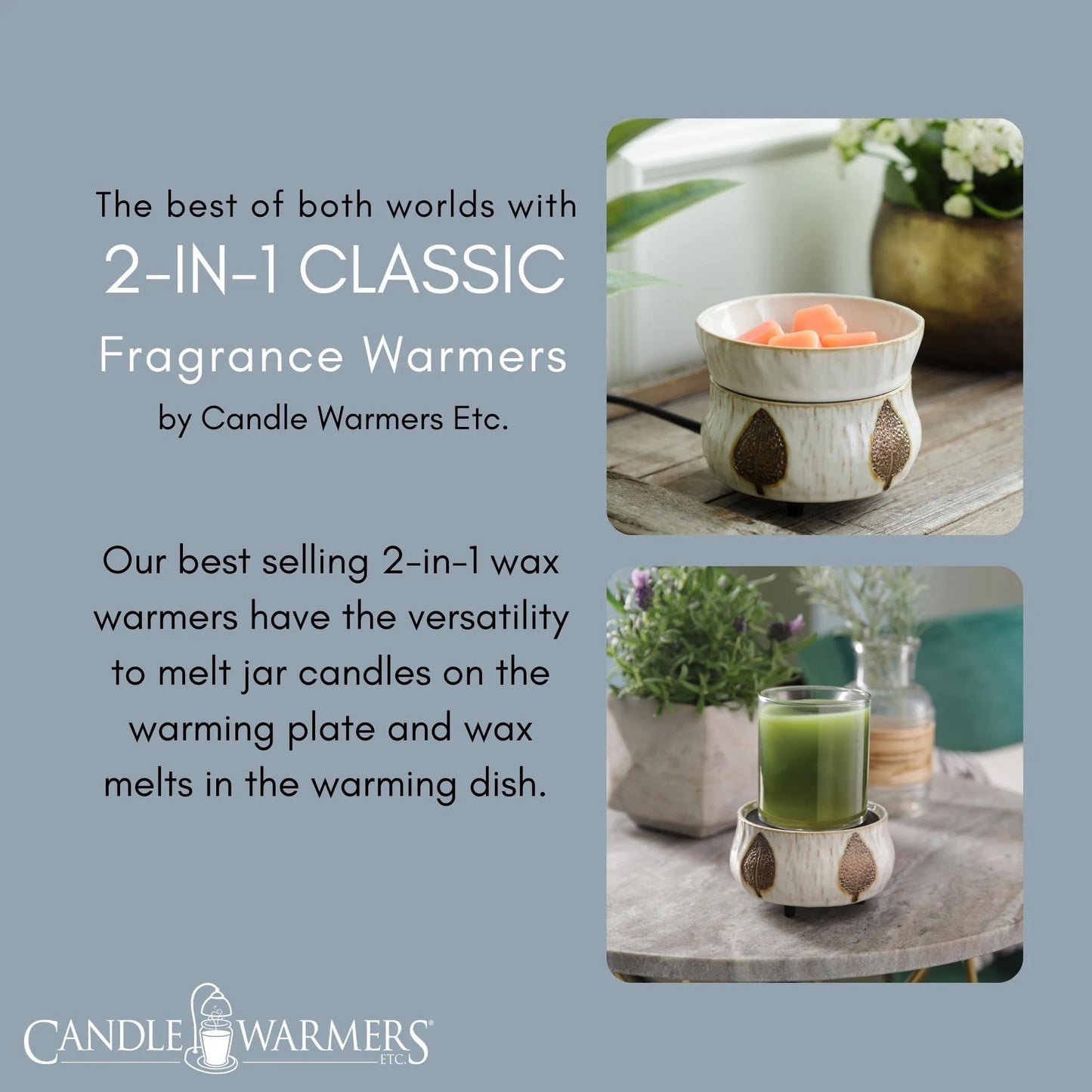 Candle and Fragrance Warmer Leaf in White