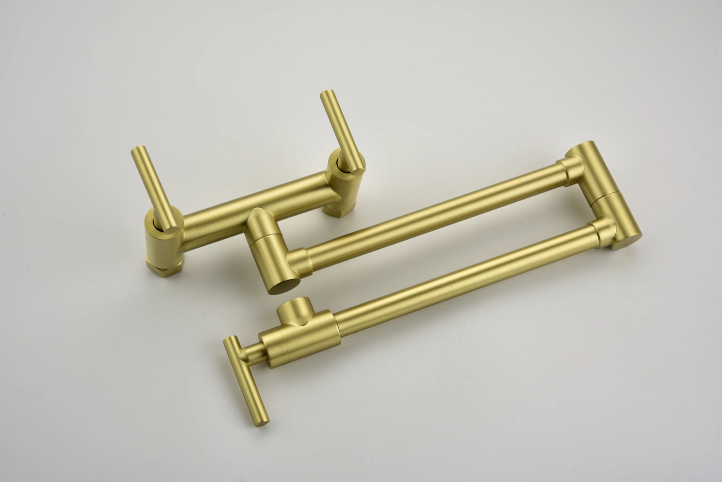 Pot Filler Faucets with 3 Handles in Gold