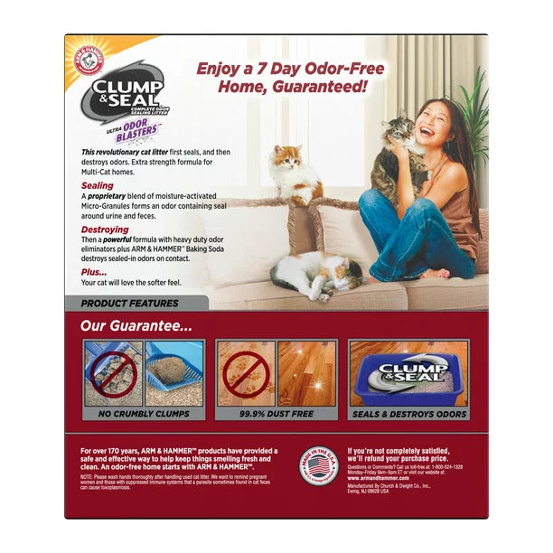Clumping Cat Litter Odor Blaster 38 Pounds