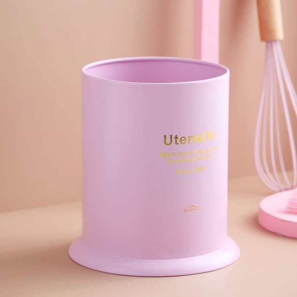 Stainless Steel Kitchen Utensil Organizer in Pink