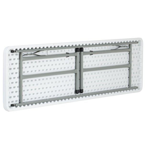 Plastic Folding Table in White 6 ft