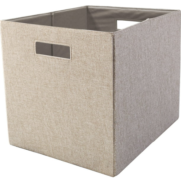 Storage Bins Tan 2 Pack 12.75 Inches