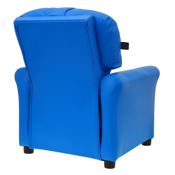 Traditional Kids Recliner Chair Blue