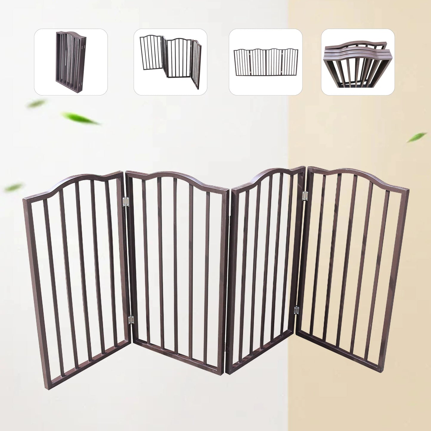 Pet Gate for Doorways in Brown