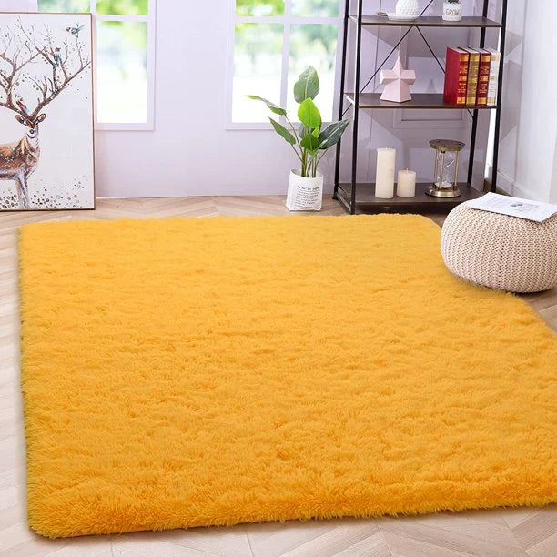 Area Rug Modern Rugs for Bedroom 2x3 Feet Orange