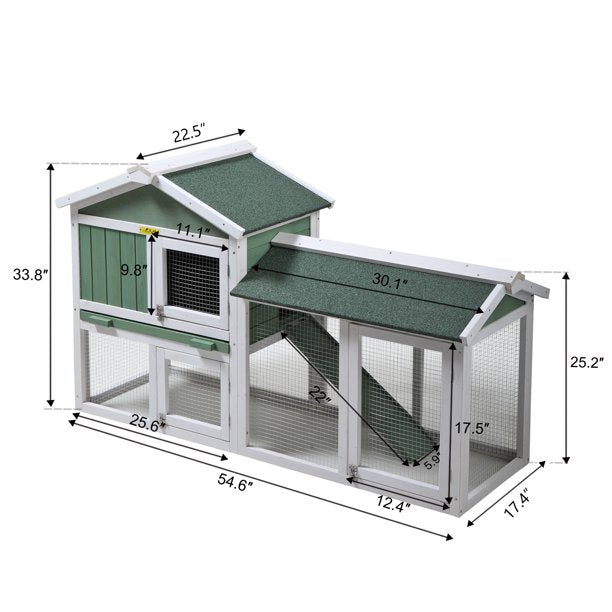 Pet Cage 58 Inches in Green