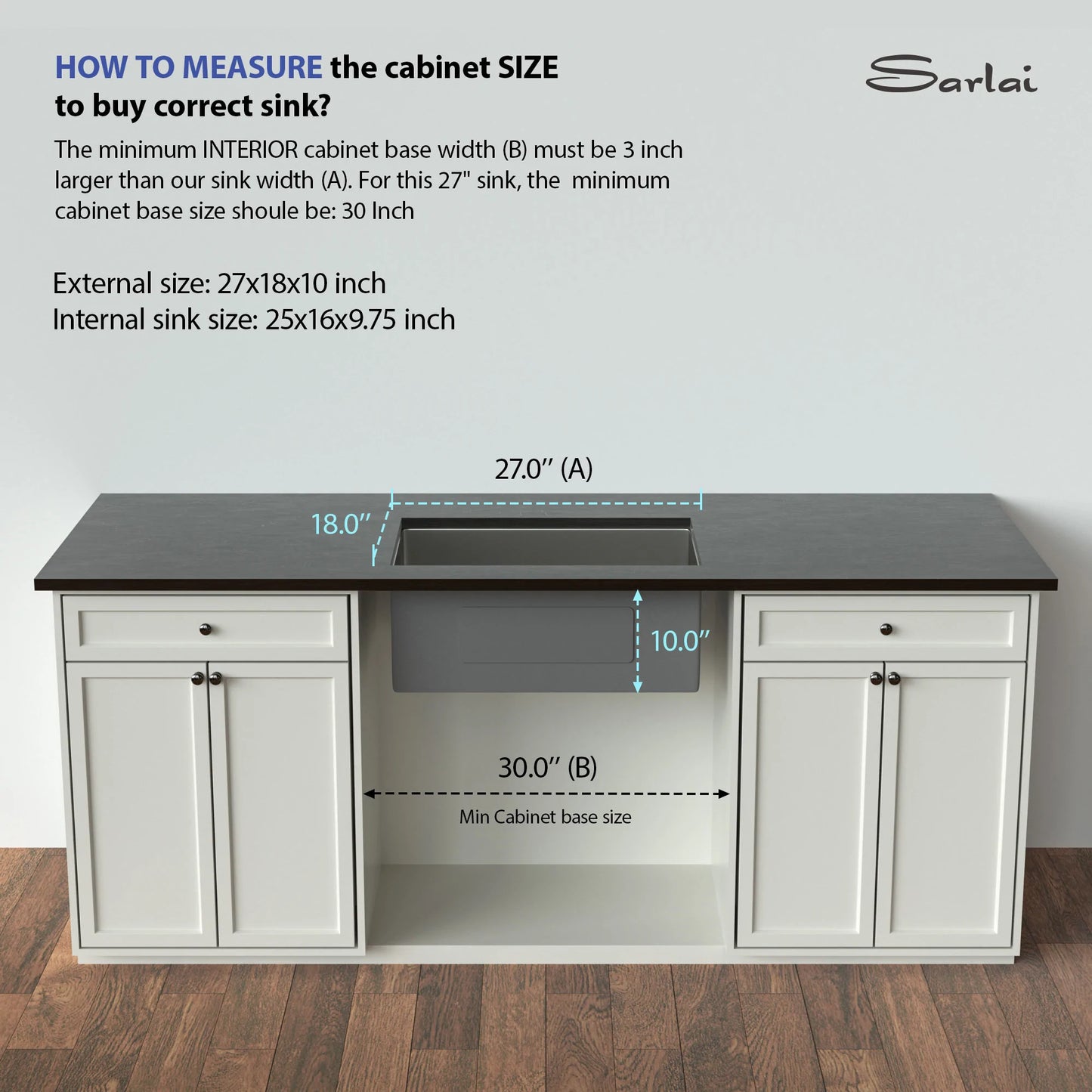 Kitchen Sink Basin in 27 Inches