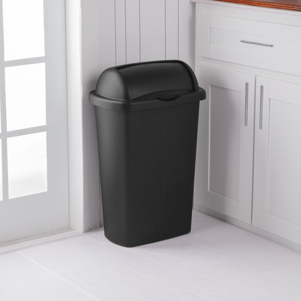 Roll Top Kitchen Trash Can 4 Pieces