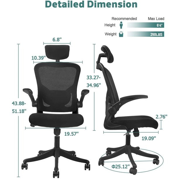 Ergonomic Mesh Office Chair Black