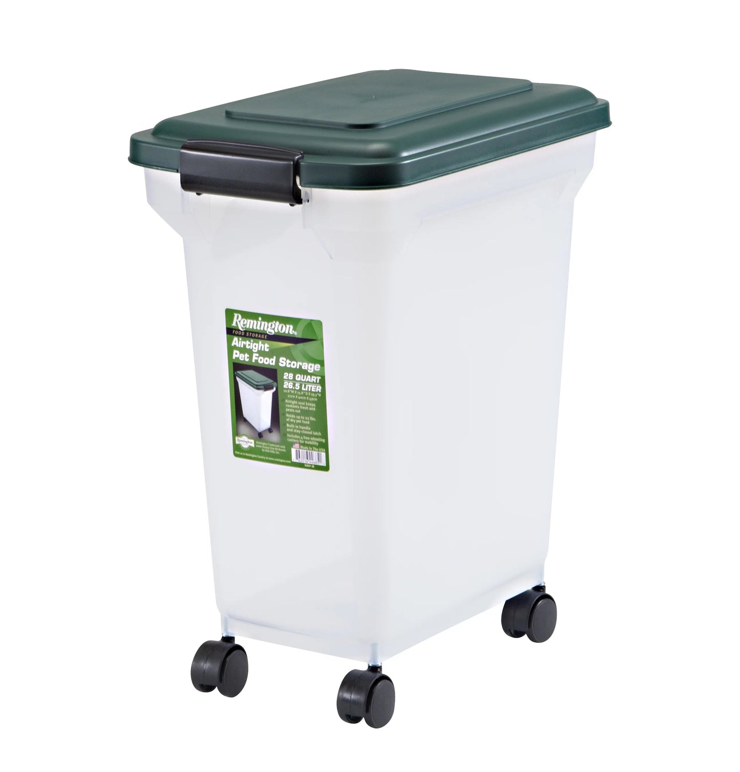 Pet Food Container 22 Pounds Green