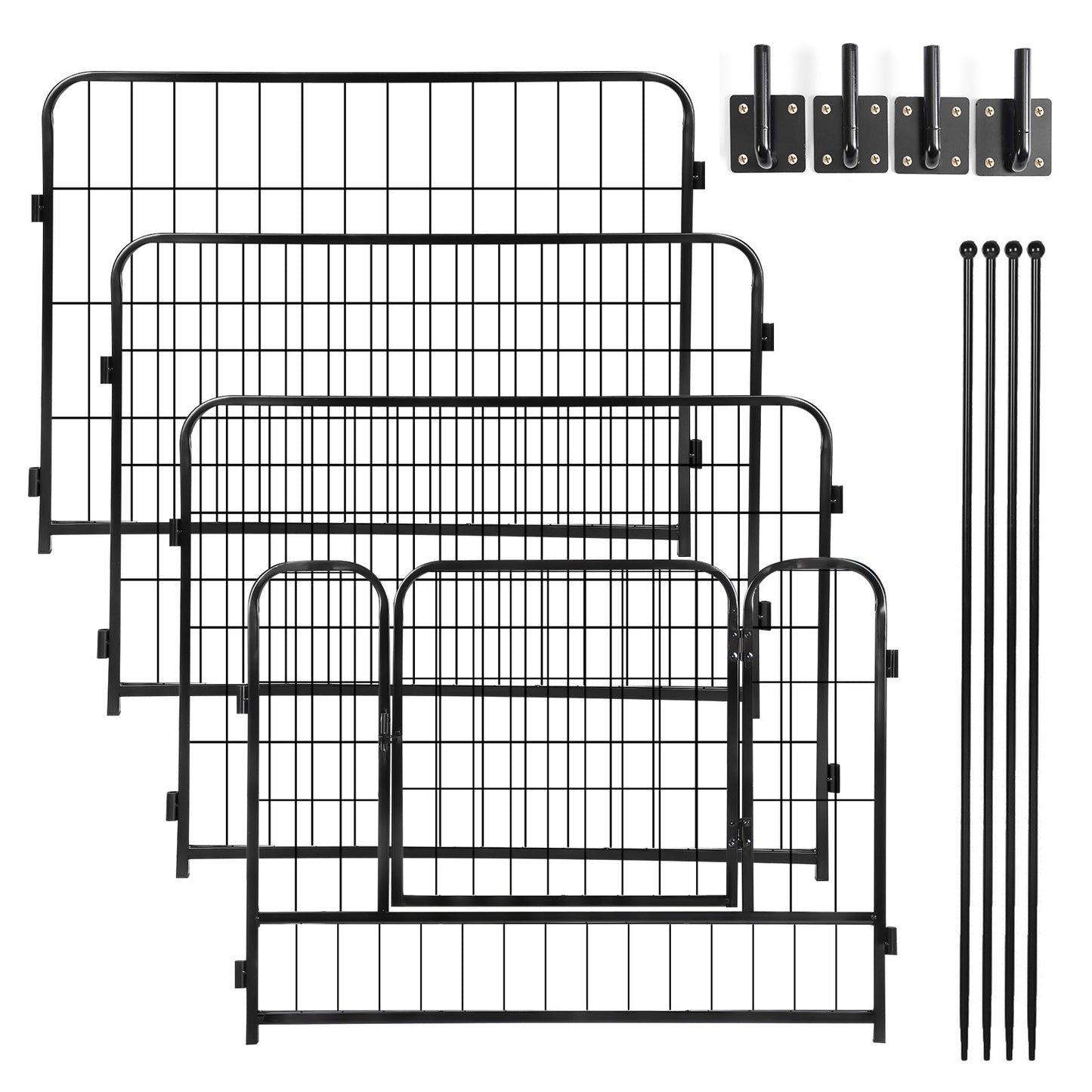 Pet Fence Barrier in Black 32x24 Inches
