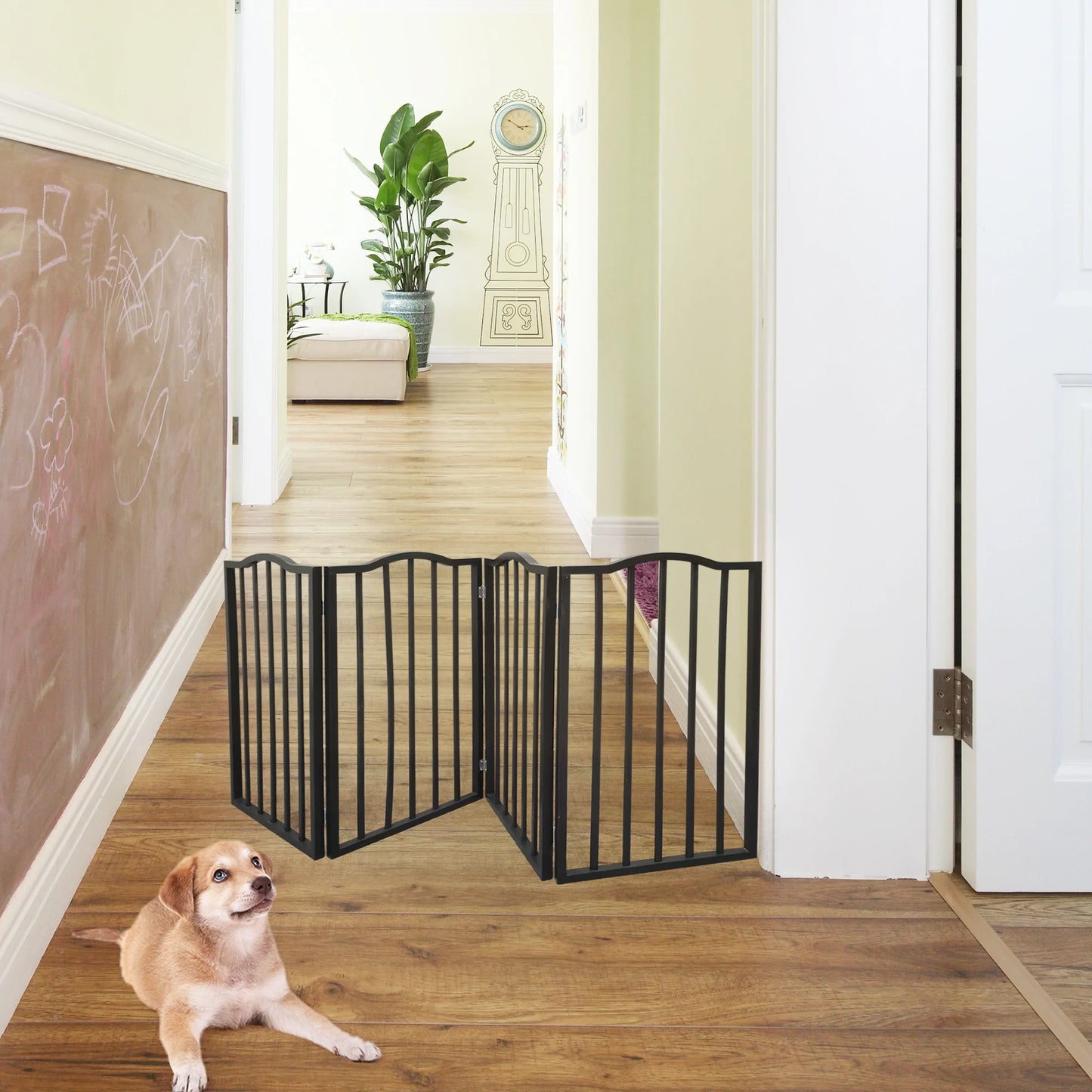 Pet Gate for Doorways in Brown
