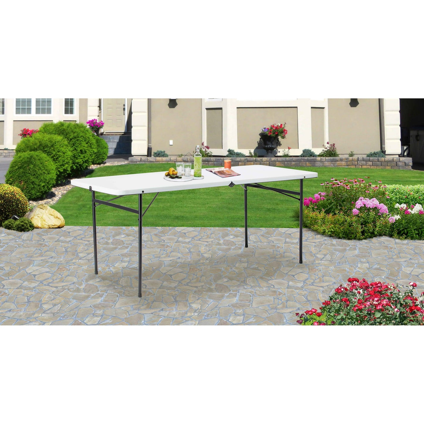 Folding Table 6 Foot White
