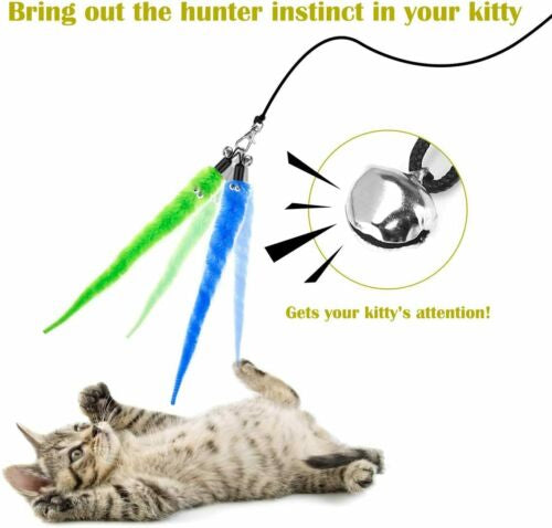 Feather Wand Interactive Pet Toy