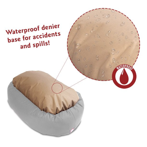 Suede Bagel Pet Bed Chocolate Extra Large