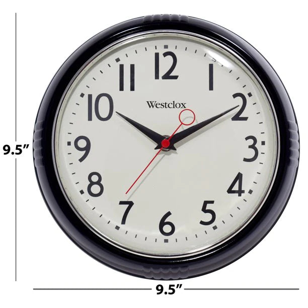 Convex Glass Lens Wall Clock 9.5 Inches