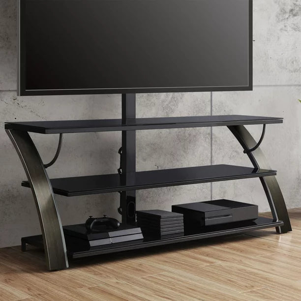 3in1 Flat Panel TV Stand for TVs up to 65inch Charcoal