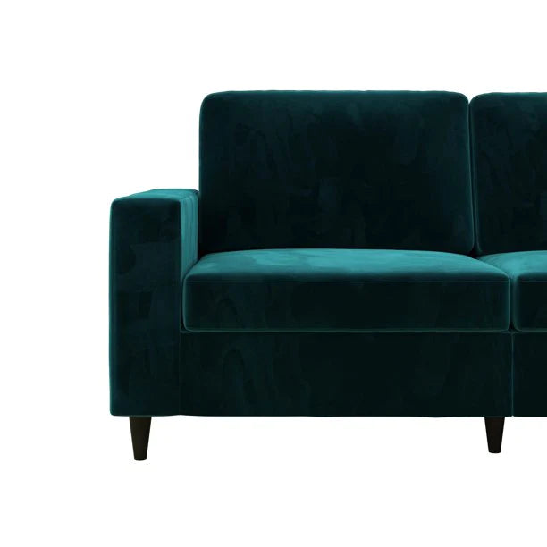 Cooper 3 Seater Sofa Living Room Furniture Green Velvet