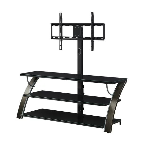 3in1 Flat Panel TV Stand for TVs up to 65inch Charcoal