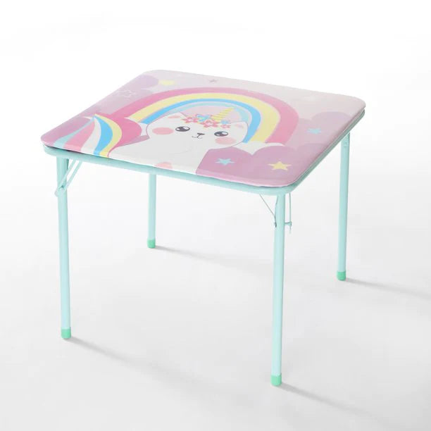 Caticorn Square Table And Chair Set Mint 24x24x20 Inches 3 Piece