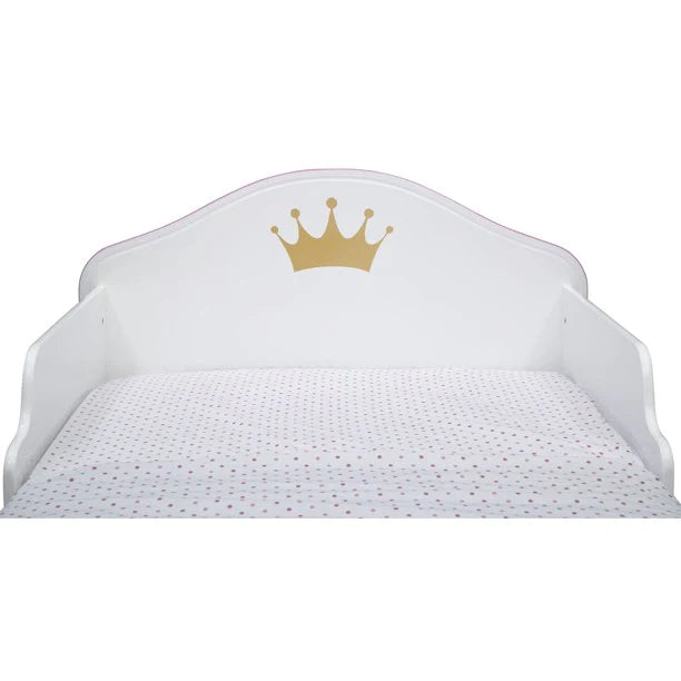Toddler Bed Wood White Pink