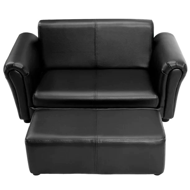 Kids Sofa Armrest Chair Couch Lounge Black