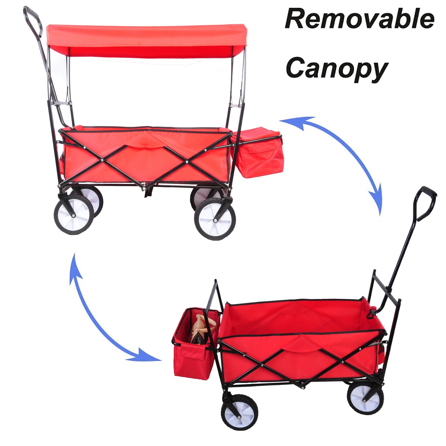 Wagon Cart for Garden in Red
