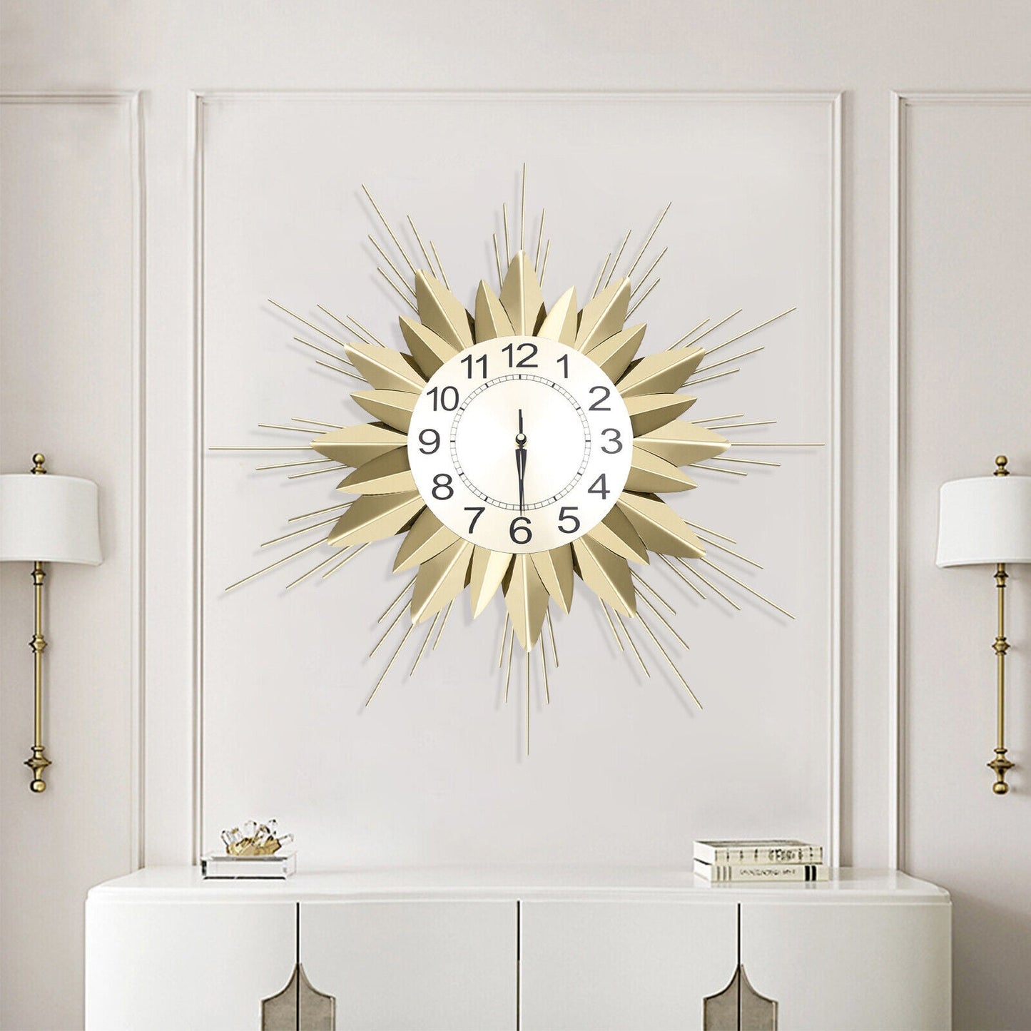 Wall Clock Modern Simplicity Luxury Gold