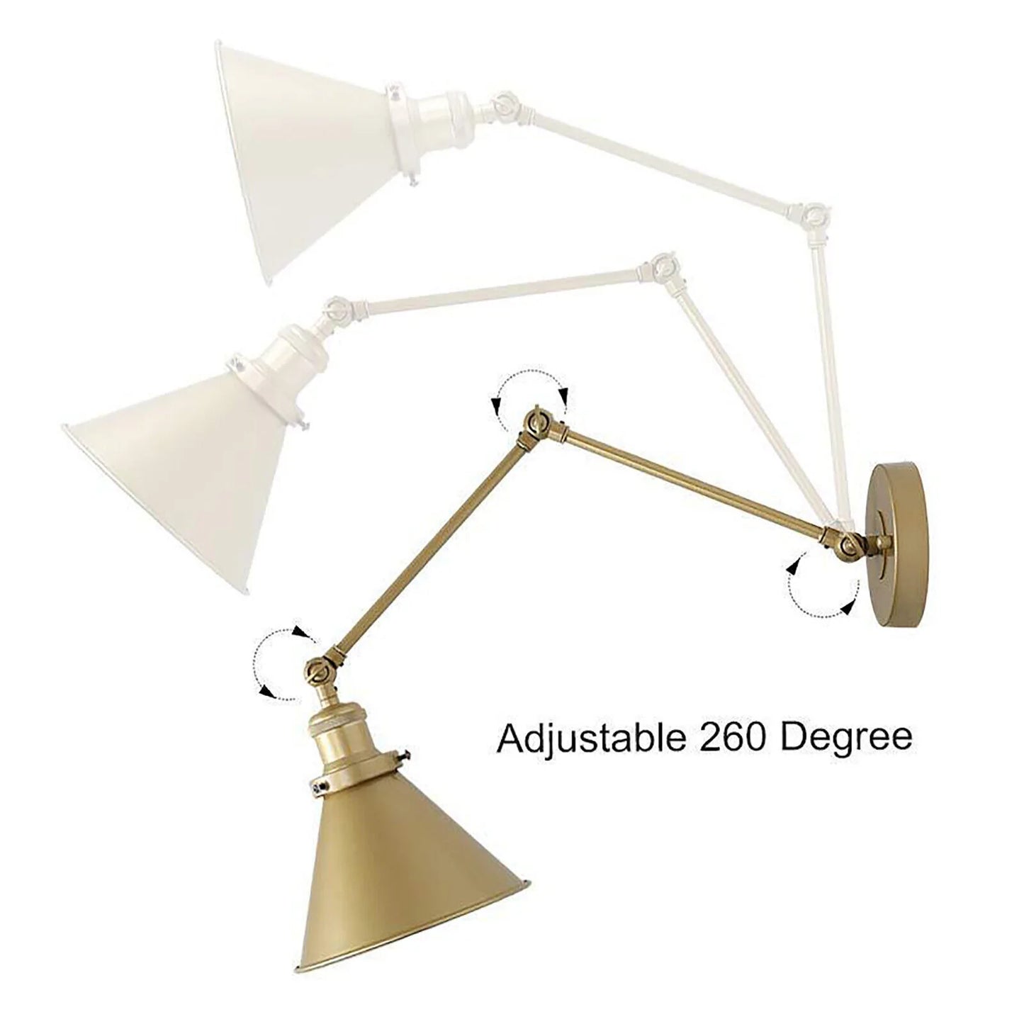 Vintage Wall Lamp Sconce Light Swing Arm
