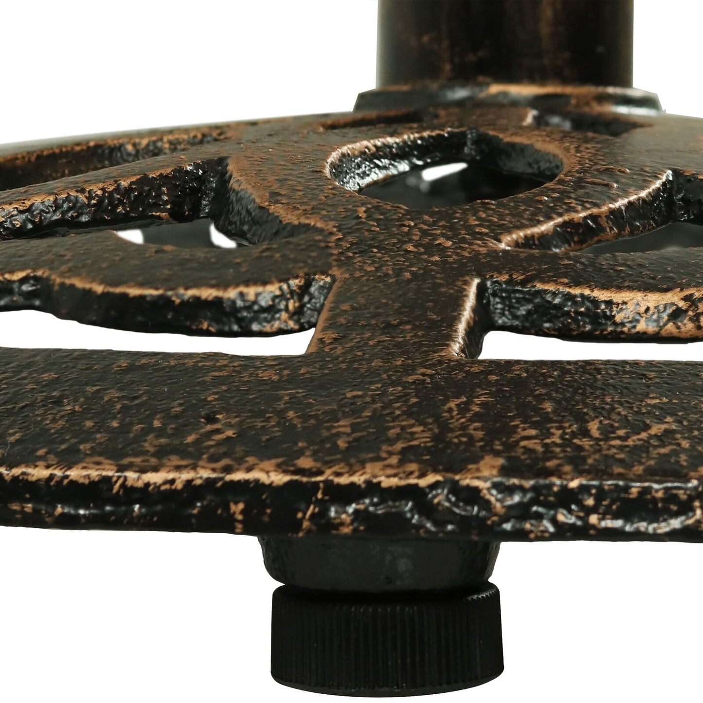 Table Iron Round Patio Bar 26 Inches Bronze