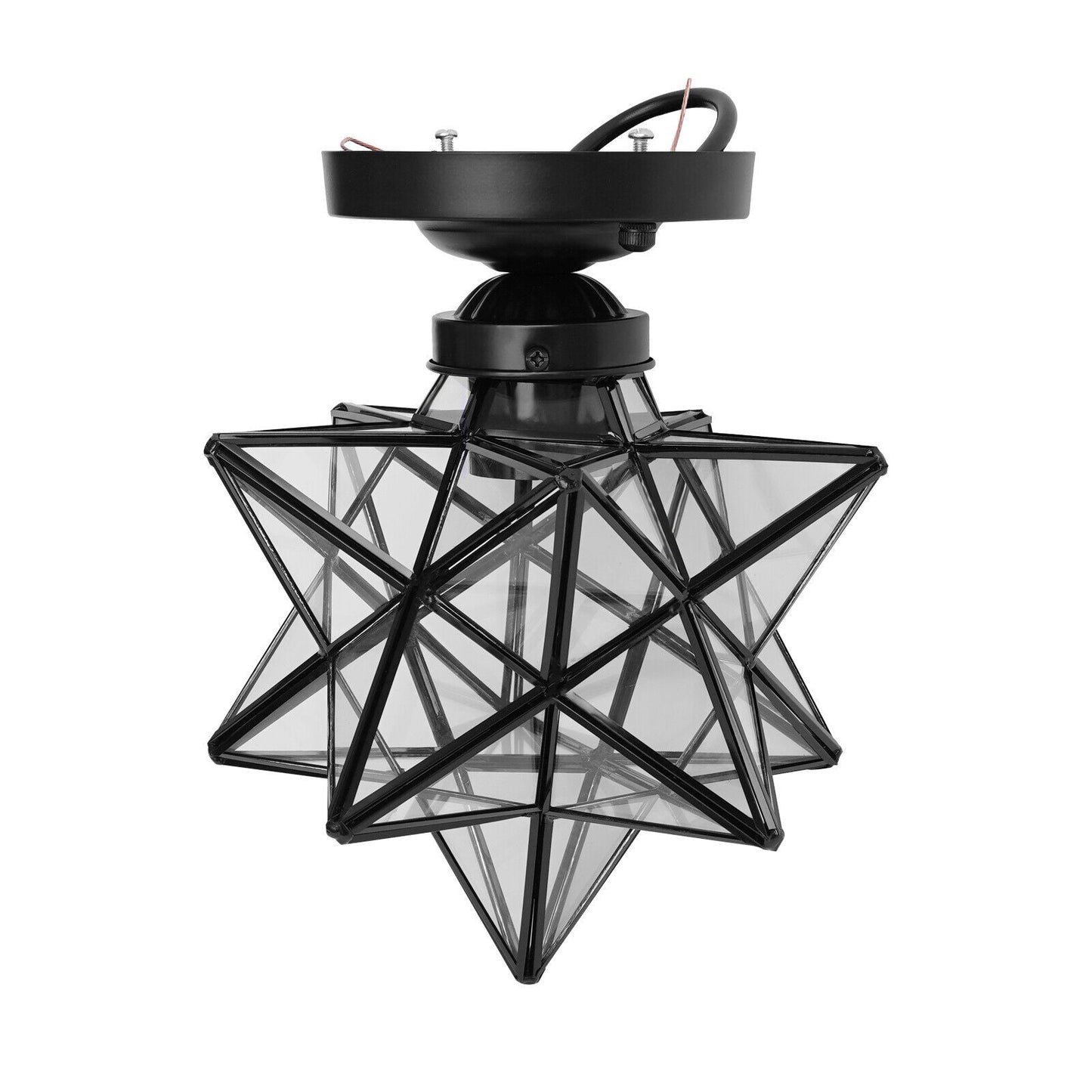 Chandelier Light Moravian Star Glass