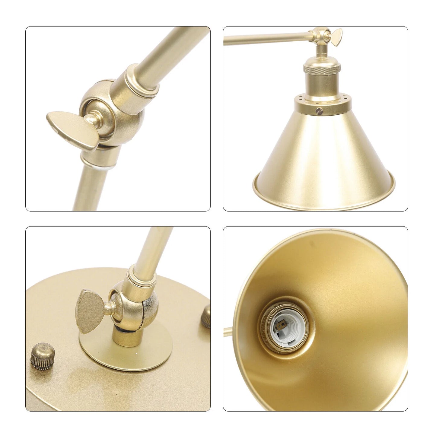 Vintage Wall Lamp Sconce Light Swing Arm