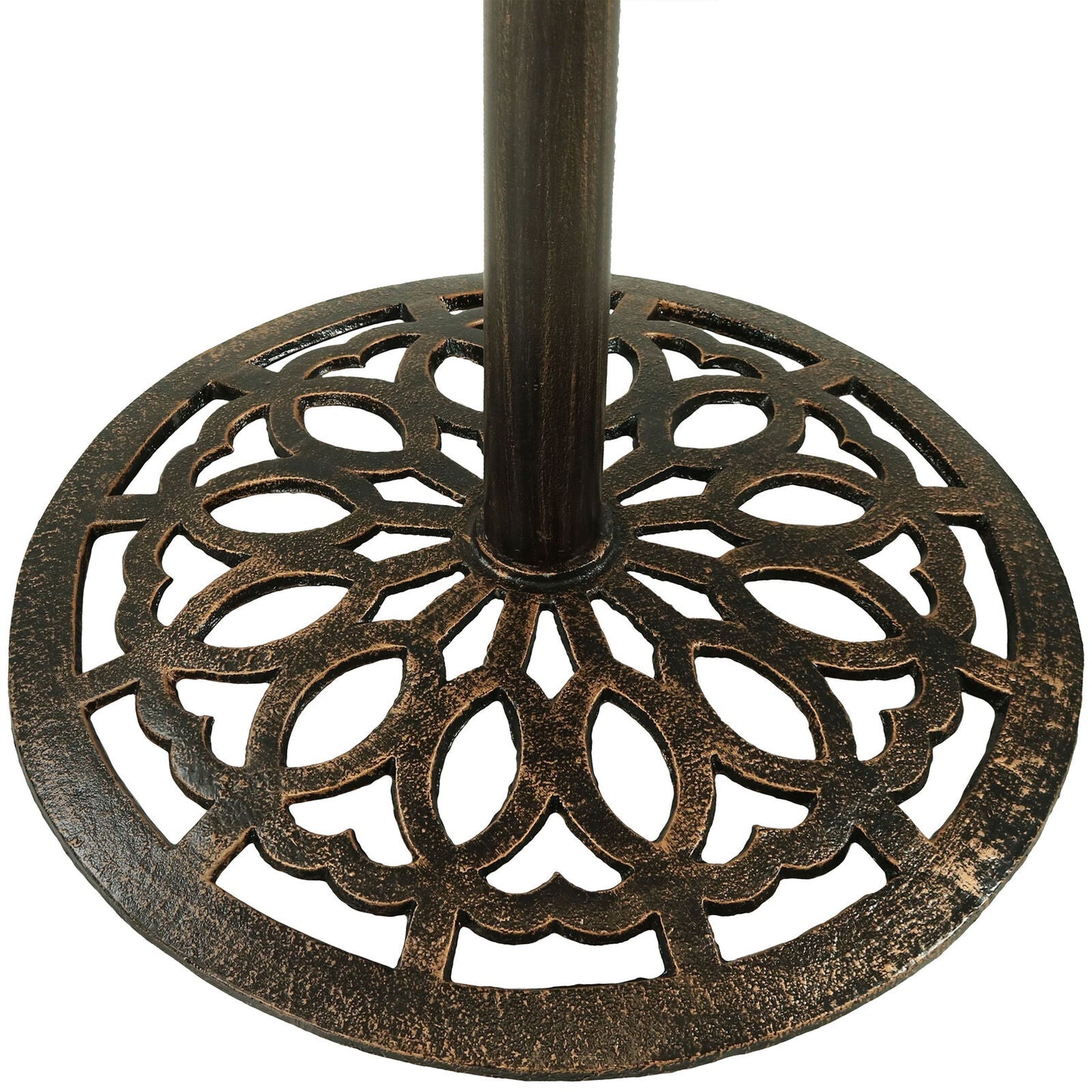 Table Iron Round Patio Bar 26 Inches Bronze