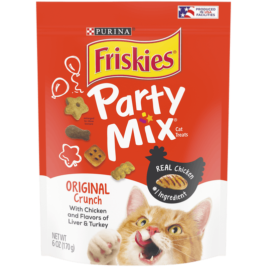 Pet Treats Party Mix Original Crunch in 6oz for 6 Pack
