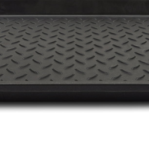 Mainstays Diamond Boot Tray Black 15x29 Inches