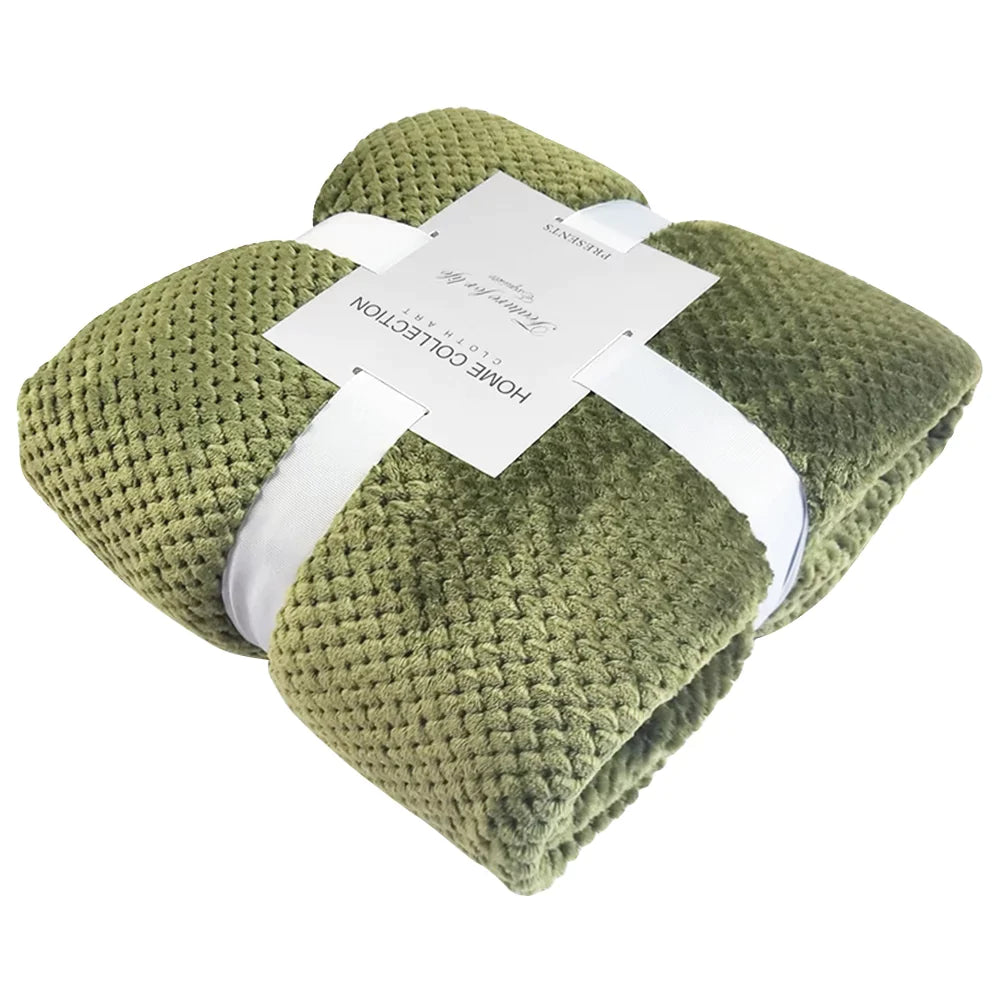 Blanket Soft Cozy Throw 27.5x39 Inches in Green