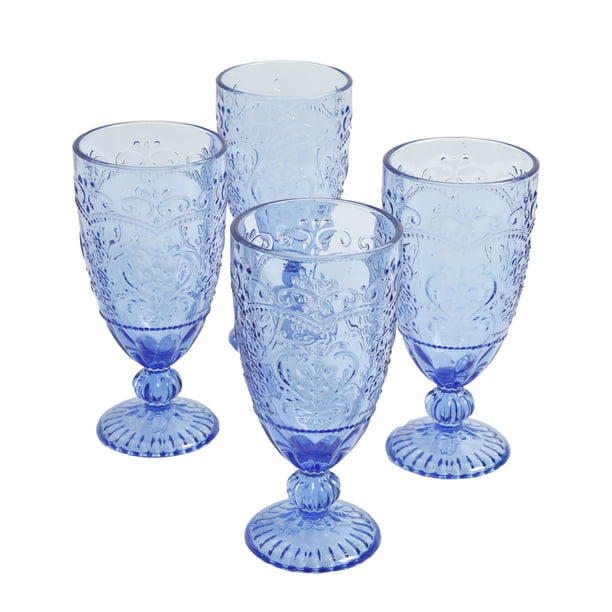 Amelia Goblet 4 Pieces Set 14.7 Ounces Blue