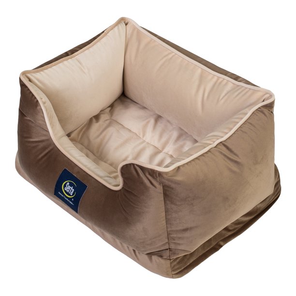 Bed for Dogs Small Brown 22x18 Inches