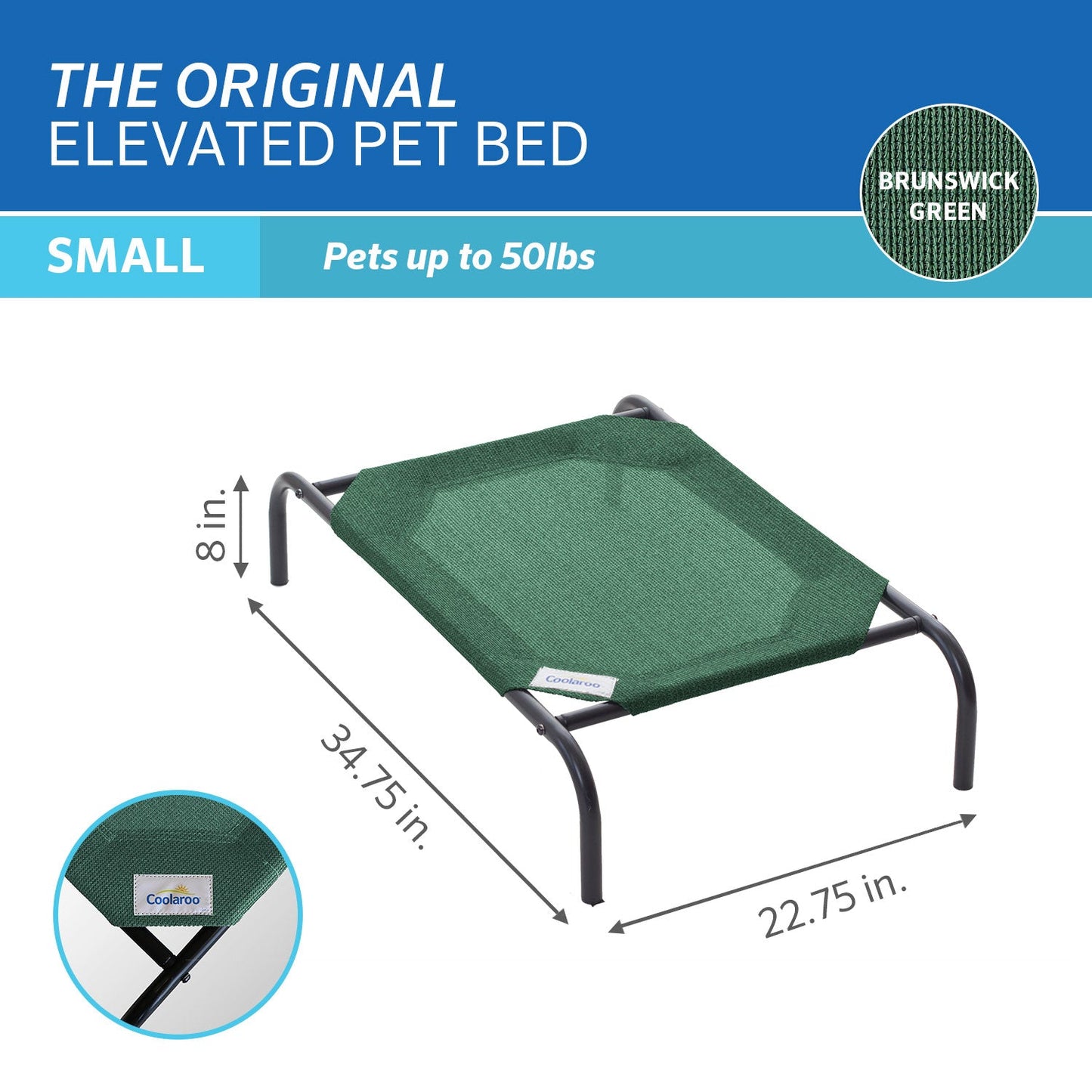 Pet Bed Brunswick Green in Small