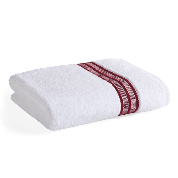 Bath Set Red Solid or Stripe