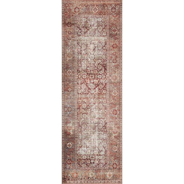 Area Rug Size 5ft x 7ft 6Inch in Printed Cinnamon Sage Oriental